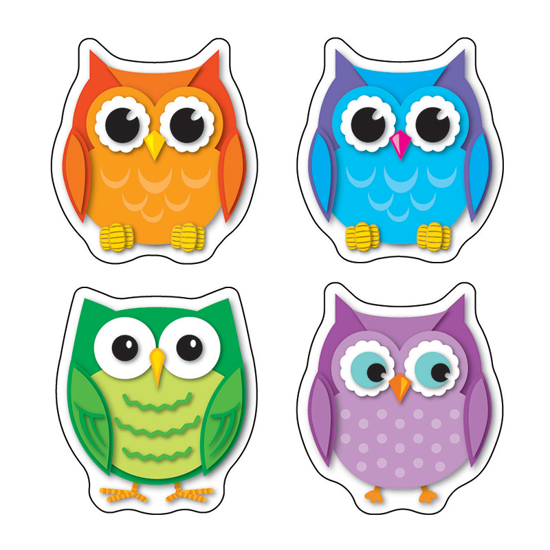(12 Pk) Colorful Owls Stickers