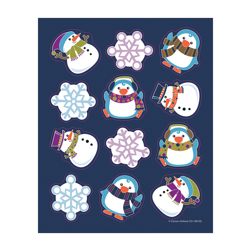 Winter Fun Shape Stickers