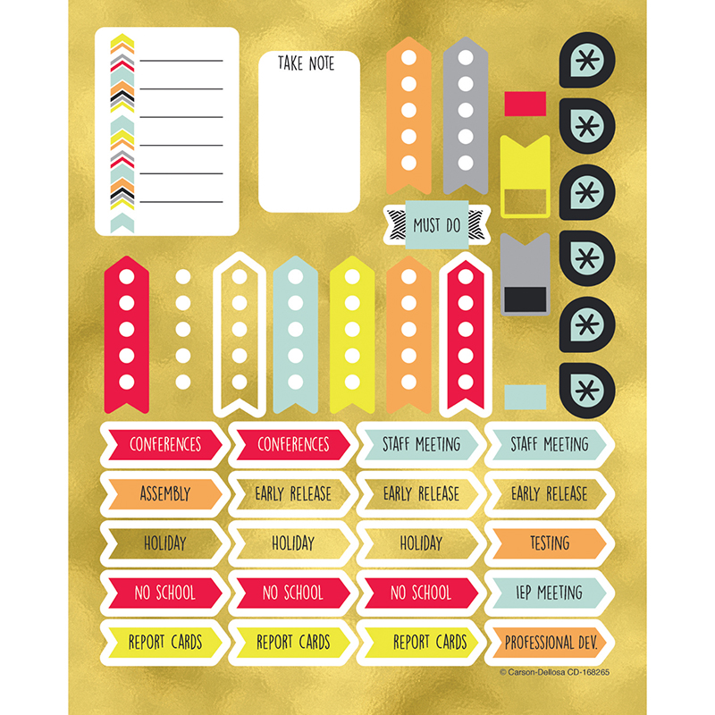 Aim High Planner Accent Stickers