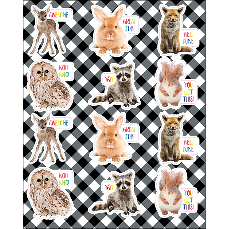 Inspiring Animals Shape Stickers