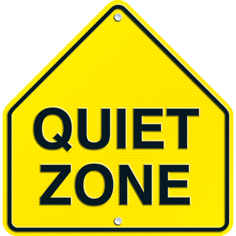 Quiet Zone Two Sided Decoration