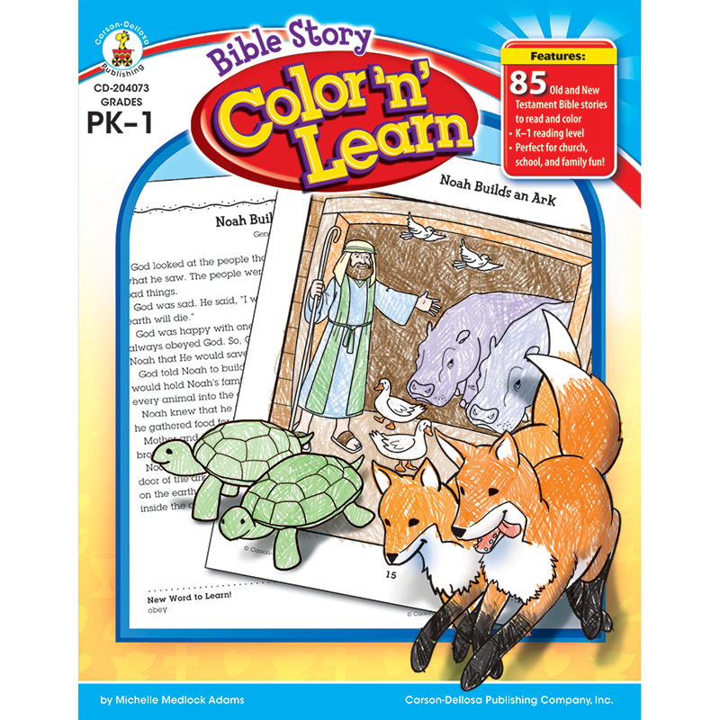 (2 Ea) Bible Story Color N Learn