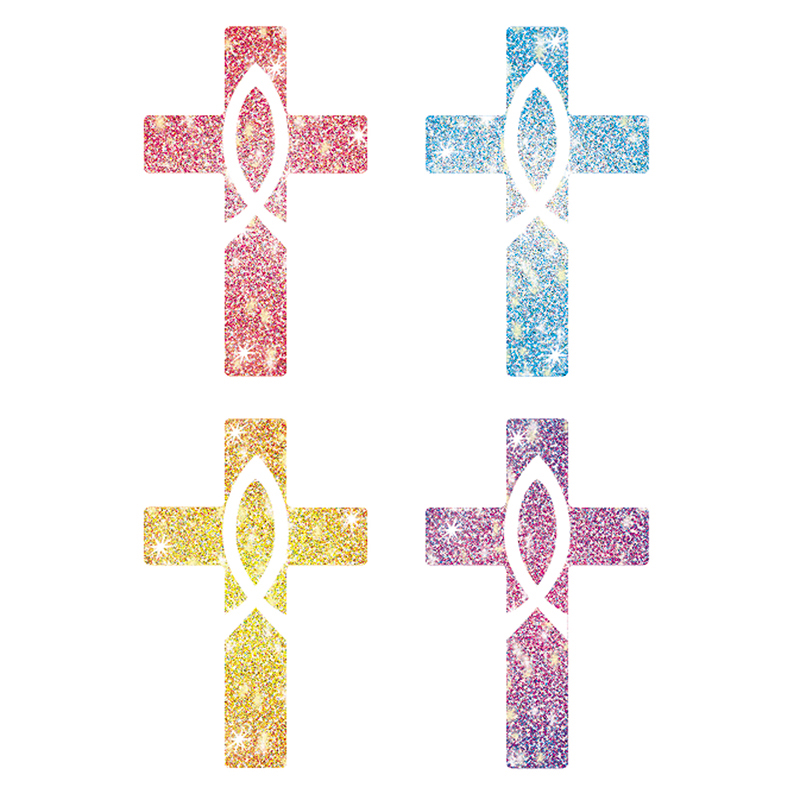 Dazzle Stickers Crosses 120/Pk Acid