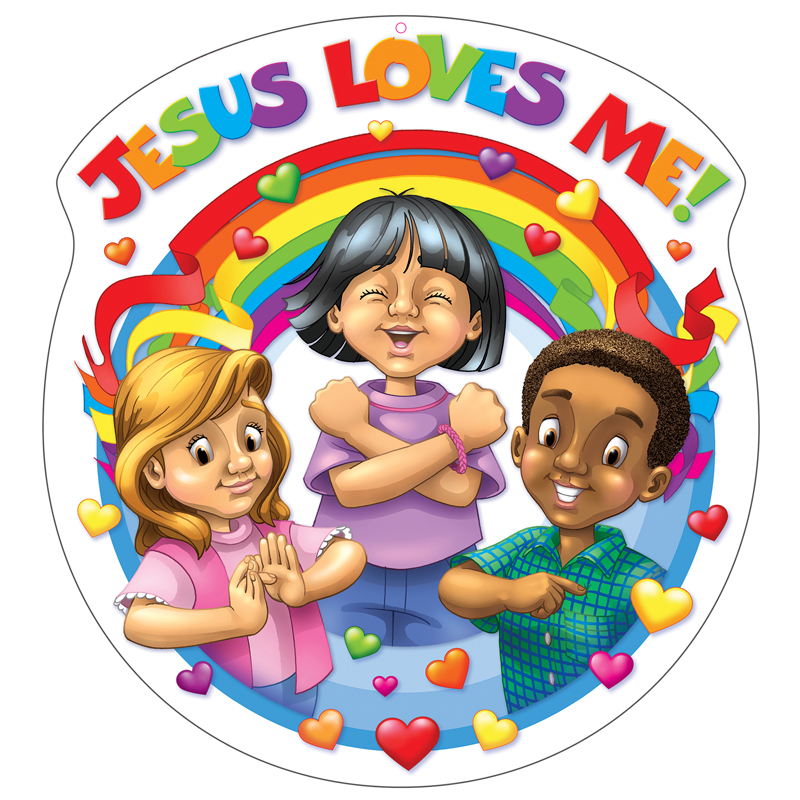 Jesus Loves Me Decoration Two-Sided