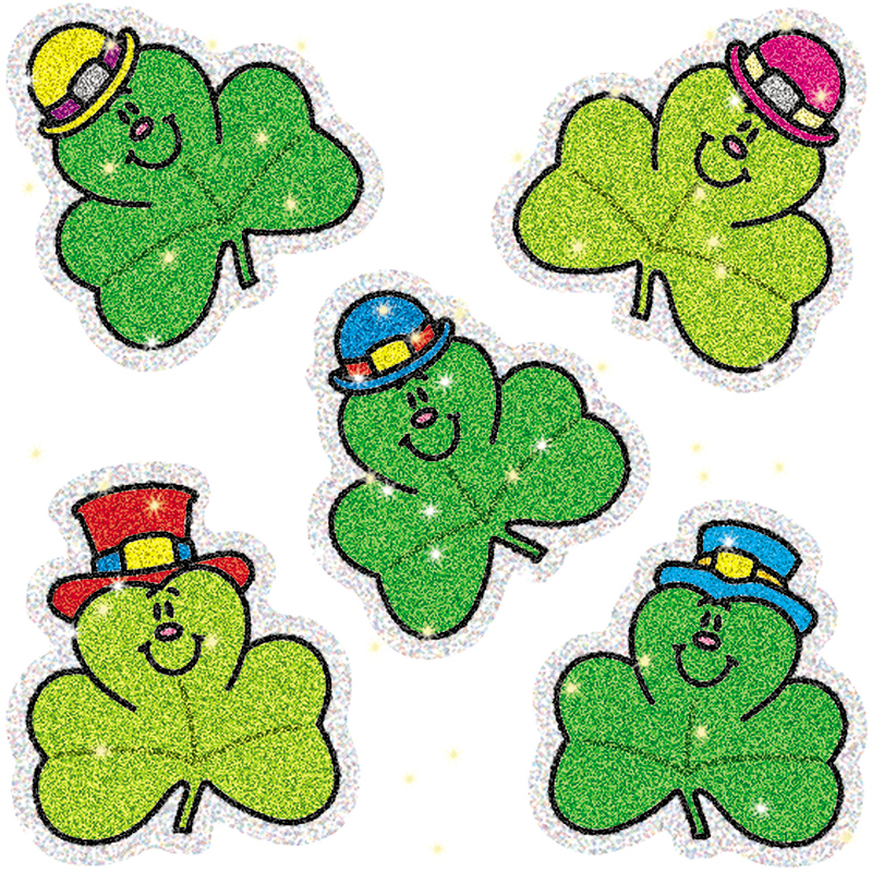 Dazzle Stickers Shamrocks 75-Pk