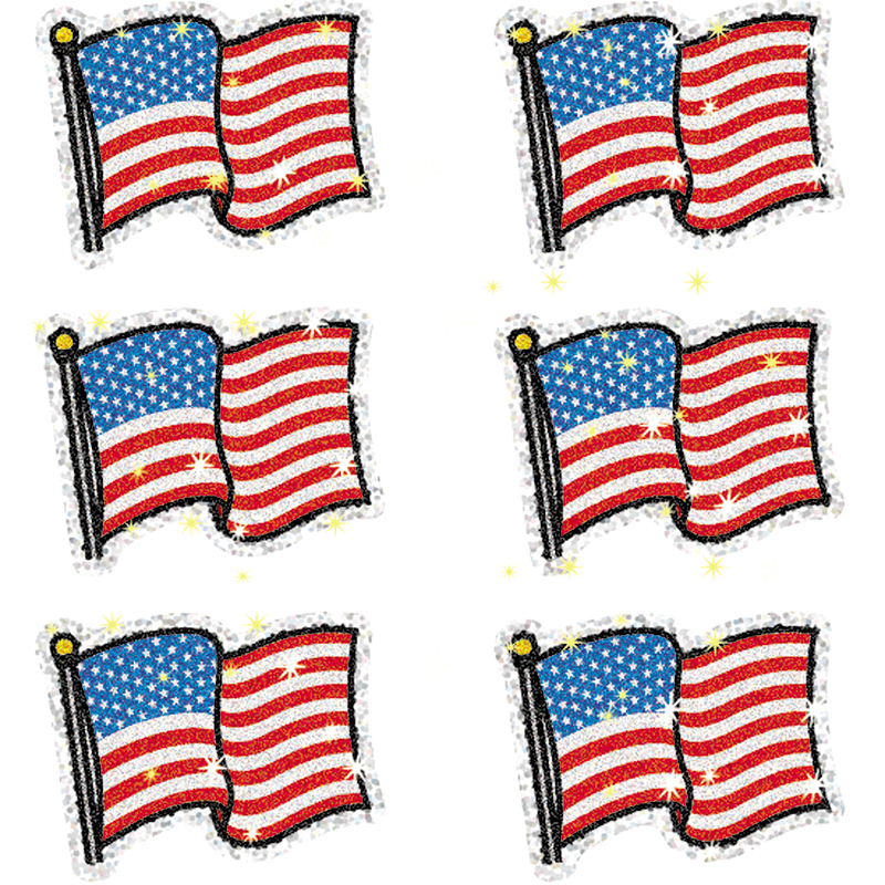 Dazzle Stickers Flags 90-Pk Acid &