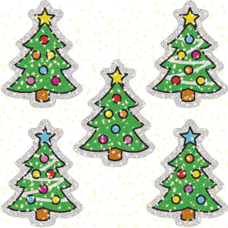 (12 Pk) Dazzle Stickers Christmas