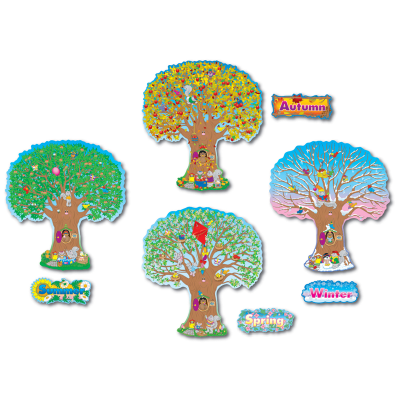 Bb Set Four Season Trees 4 - 25t