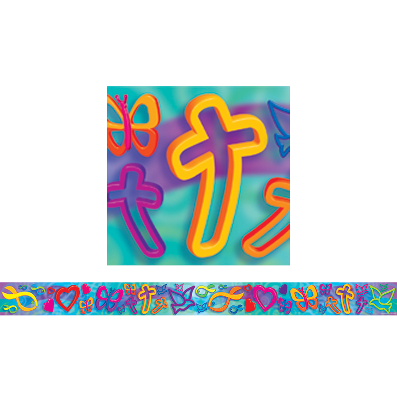 (6 Pk) Border Christian Symbols