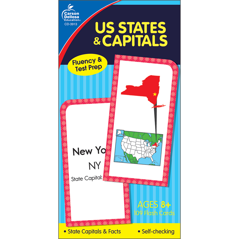 Flash Cards Us States & Capitals