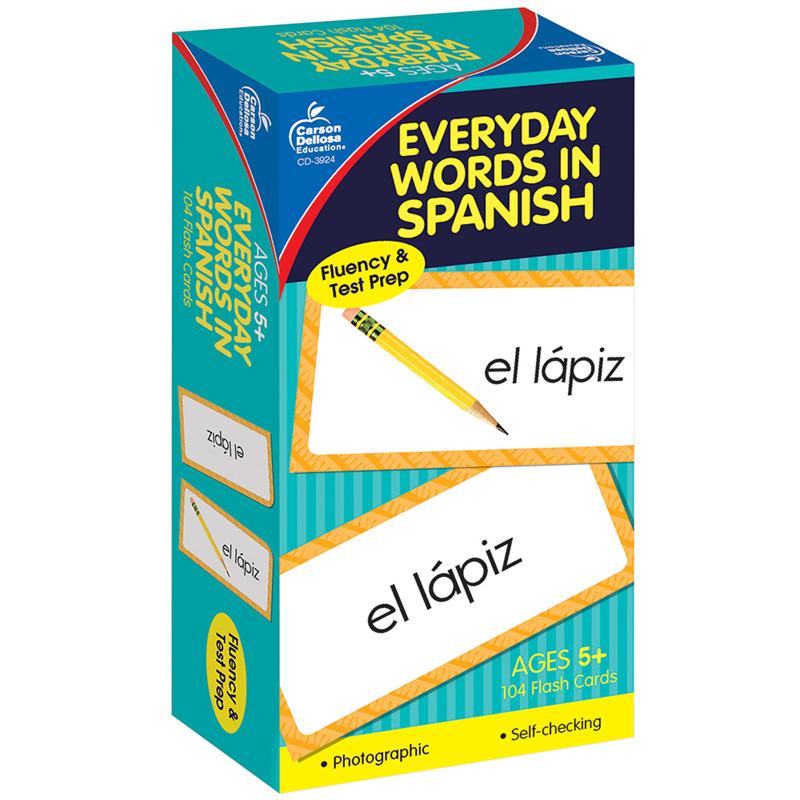 Flash Cards Everyday Words In