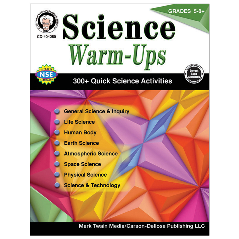 Science Warm Ups Book Gr 5-8