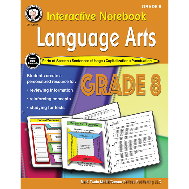 Language Arts Workbook Gr 8