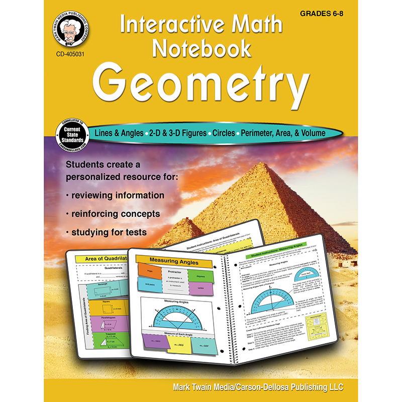 Math Notebook Geometry Workbook