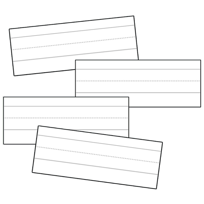 (12 Pk) Word Strips Lined White