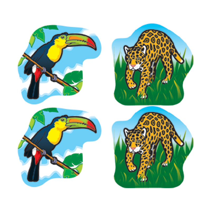 Rainforest Animals Stickers 120 Per