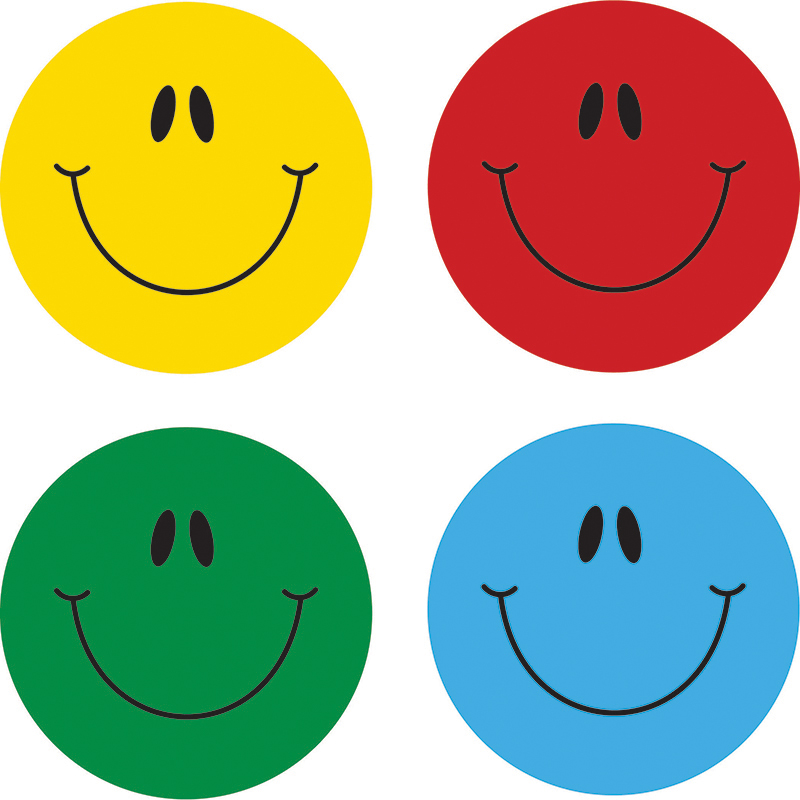 (12 Pk) Smiley Faces Multicolor