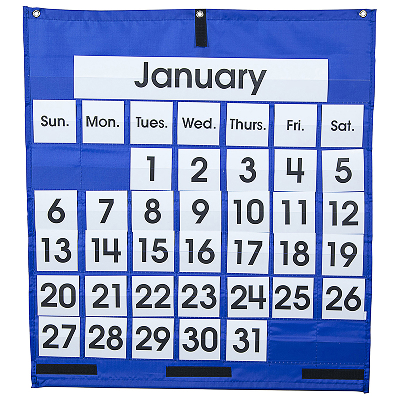 Pocket Chart Monthly Calendar