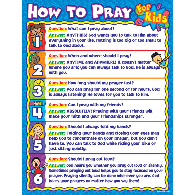 How To Pray For Kids Chart