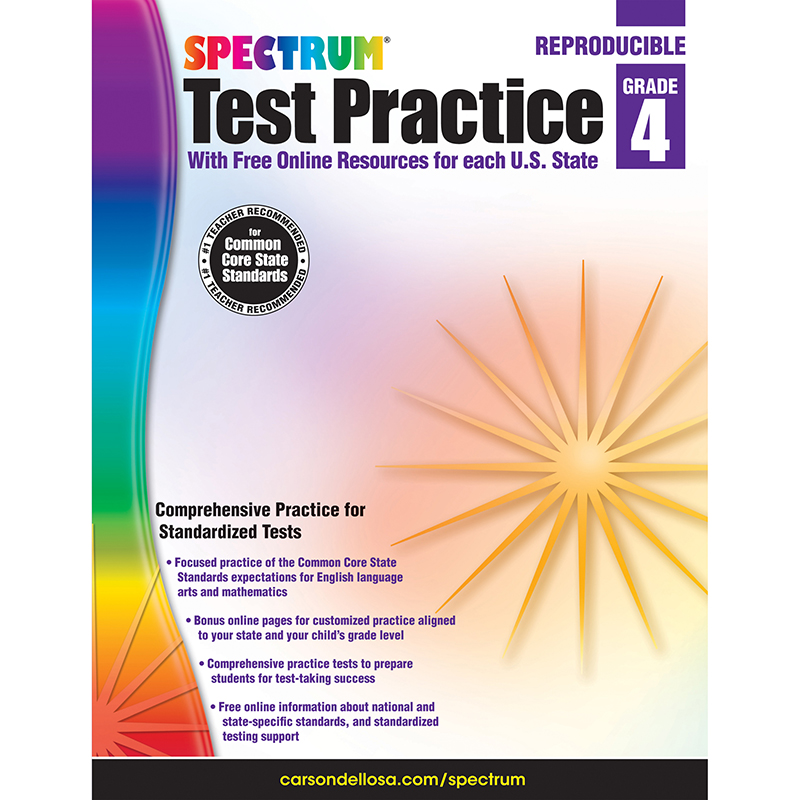 Spectrum Test Practice Wrkbk Gr 4