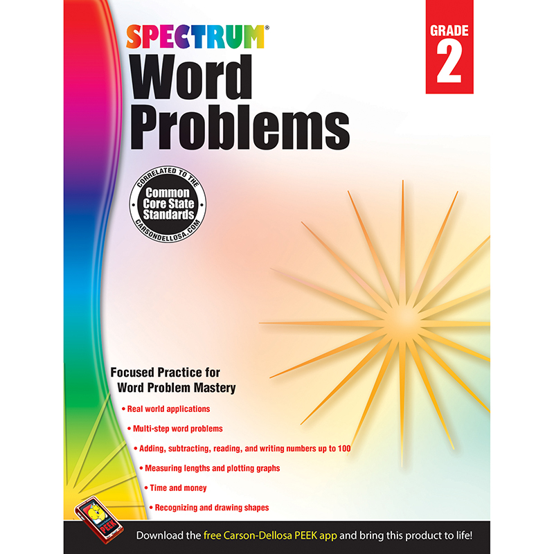 Spectrum Gr2 Word Problems Workbook