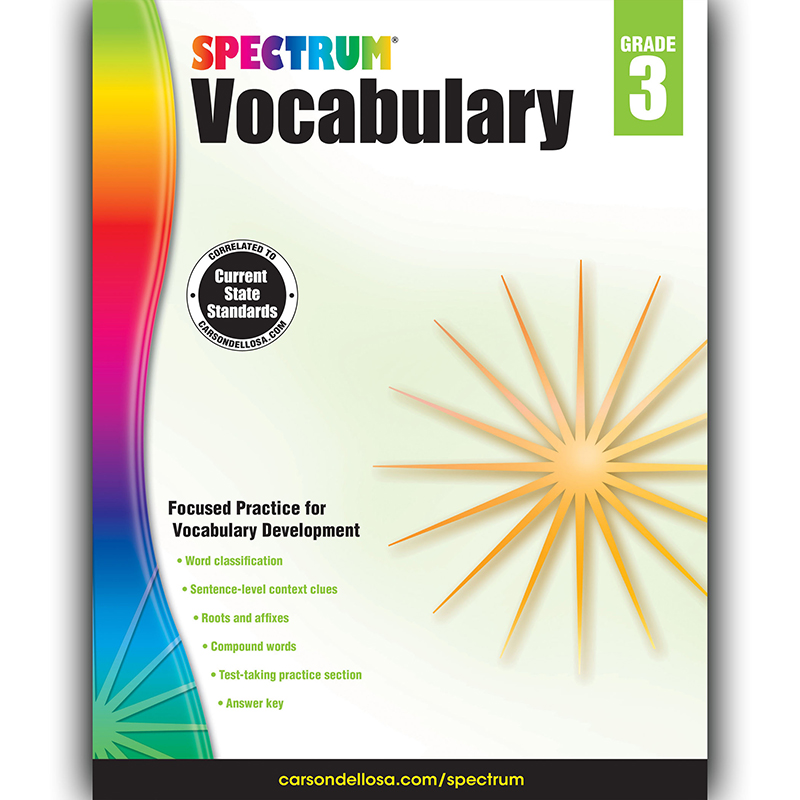 Spectrum Vocabulary Gr 3