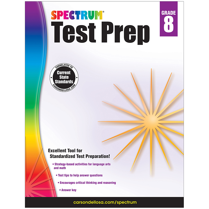 Spectrum Test Prep Gr 8 Workbook