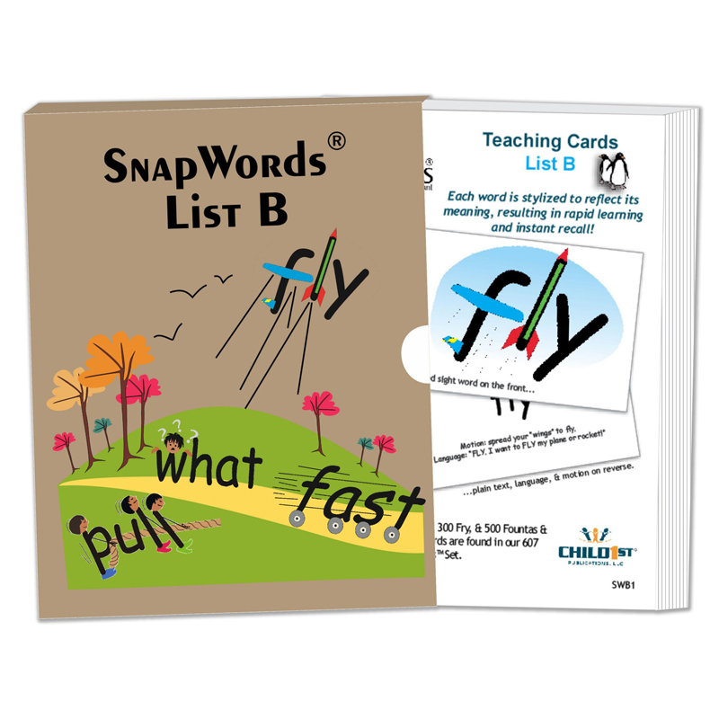 Snapwords Teaching Cards List B