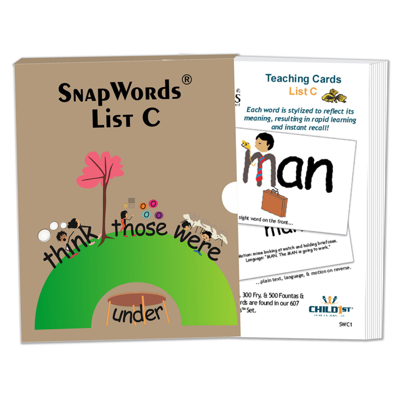 Snapwords Teaching Cards List C