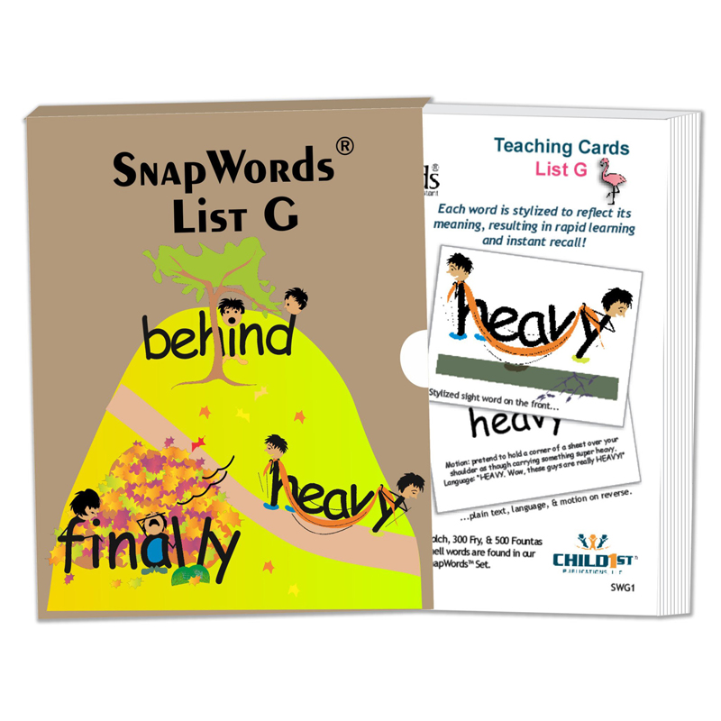 Snapwords Teaching Cards List G