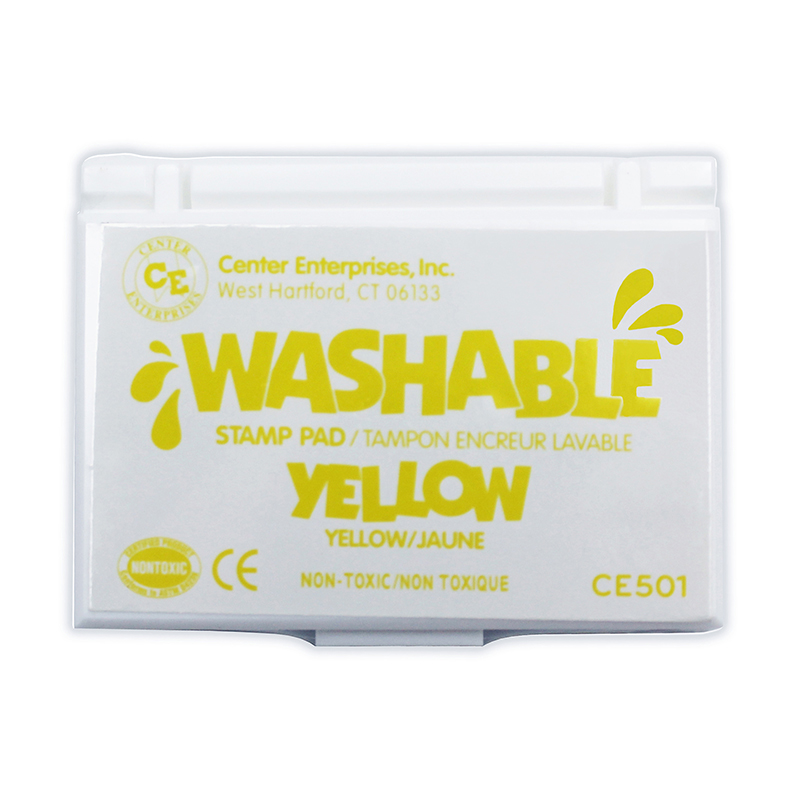 (6 Ea) Stamp Pad Washable Yellow