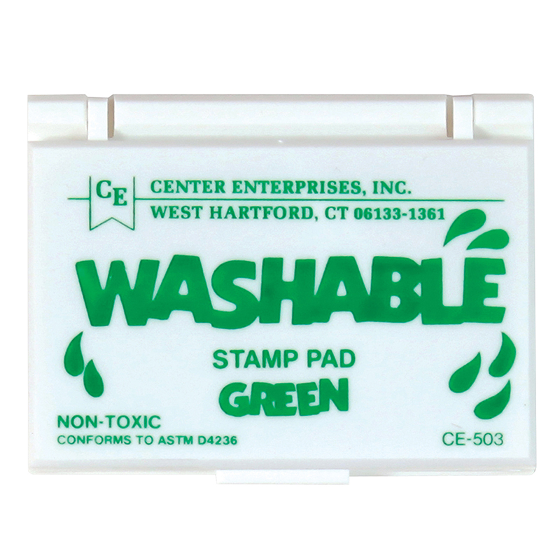 (6 Ea) Stamp Pad Washable Green