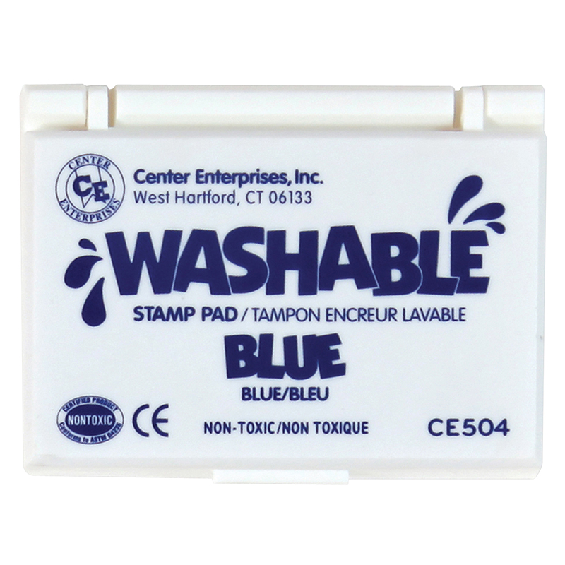 (6 Ea) Stamp Pad Washable Blue