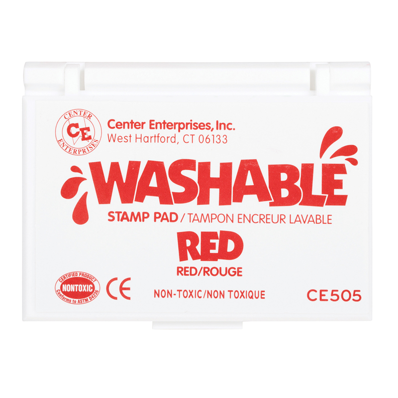 Stamp Pad Washable Red