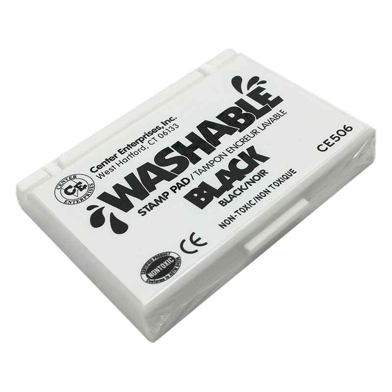 (6 Ea) Stamp Pad Washable Black