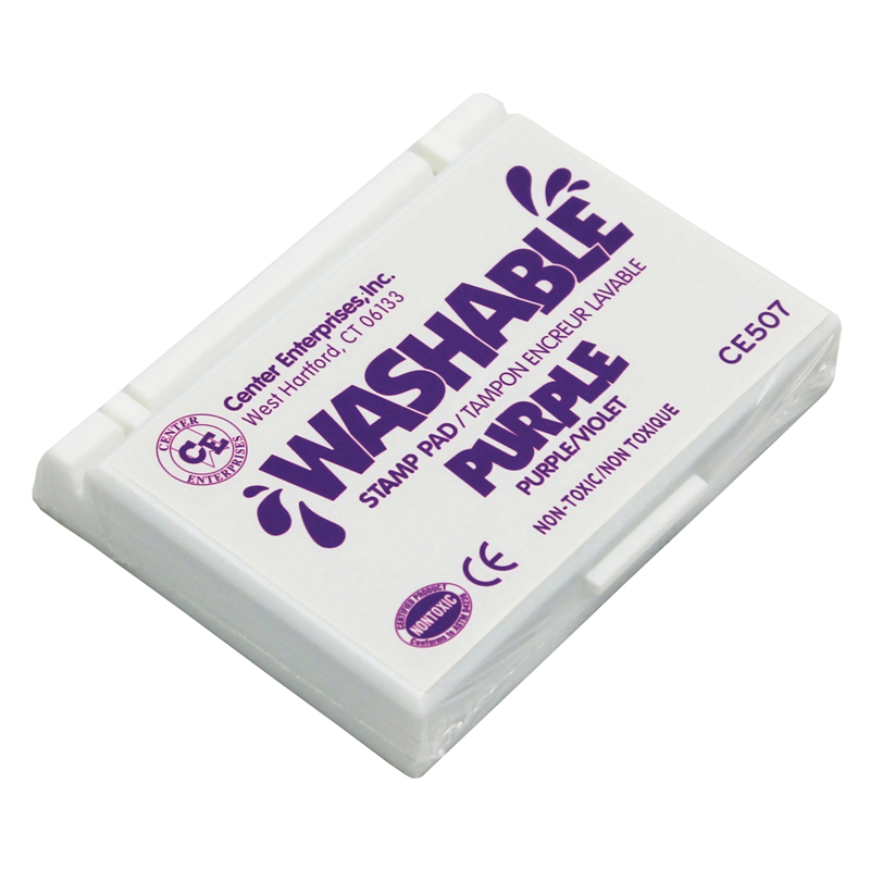 (6 Ea) Stamp Pad Washable Purple