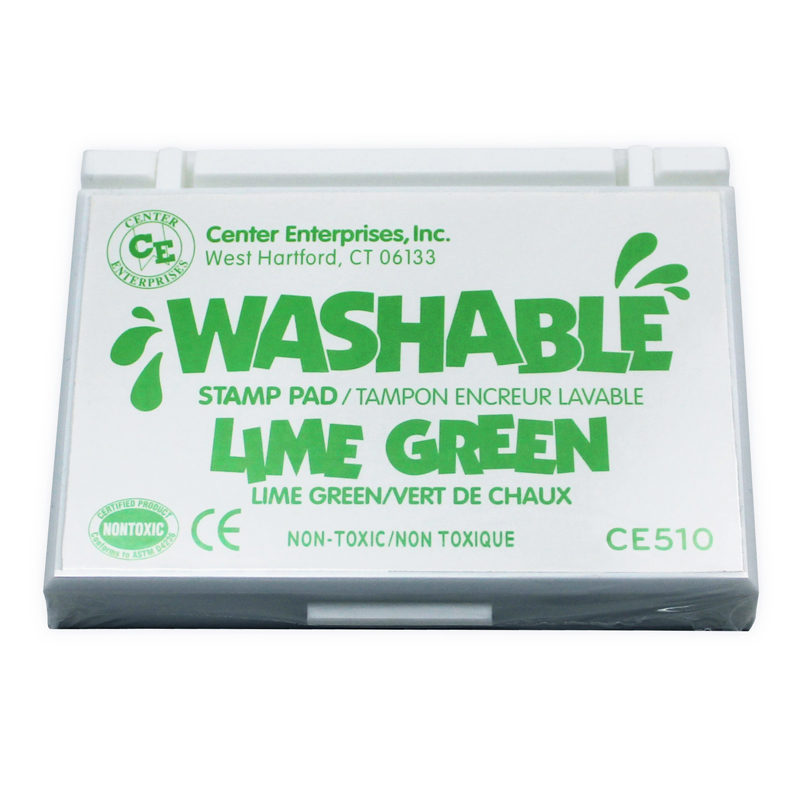 (6 Ea) Stamp Pad Washable Lime Grn