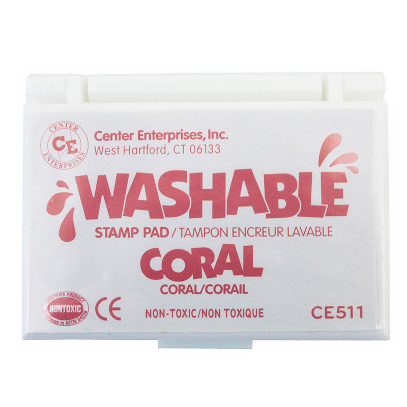 (6 Ea) Stamp Pad Washable Coral