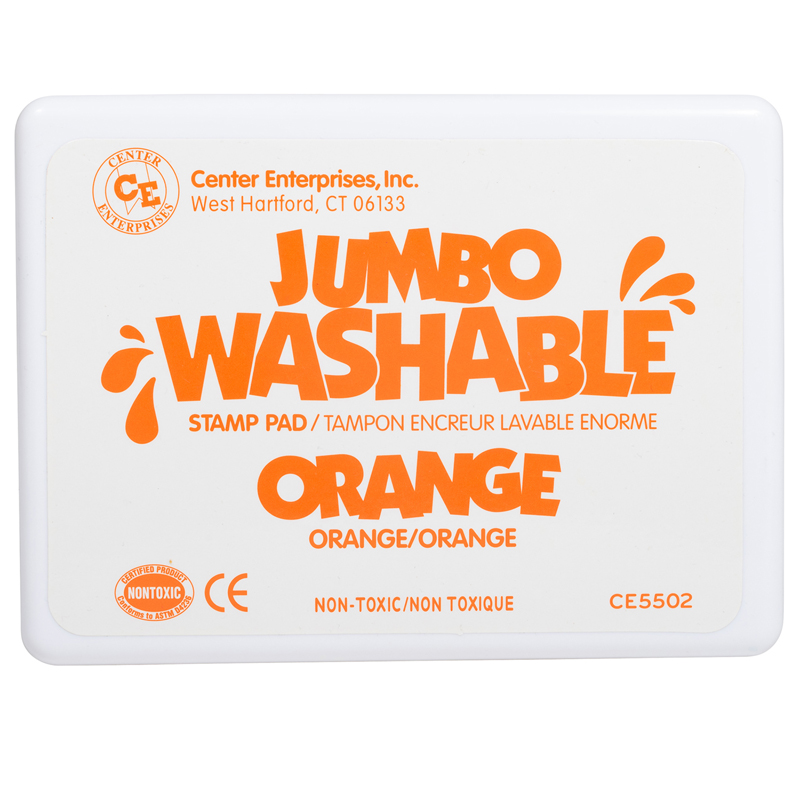 Jumbo Stamp Pad Orange Washable