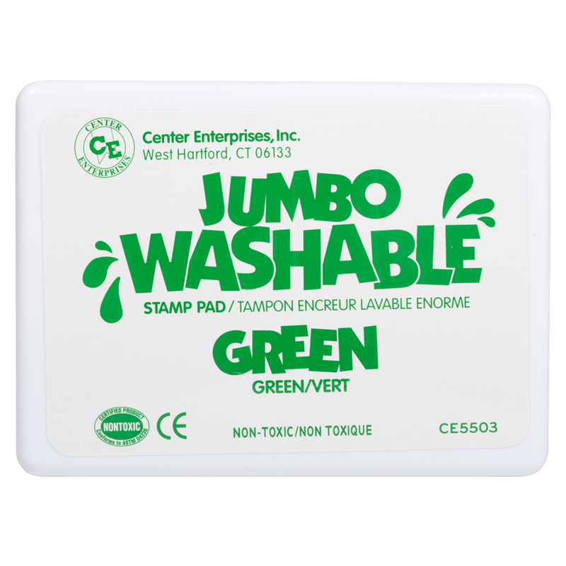 Jumbo Stamp Pad Green Washable