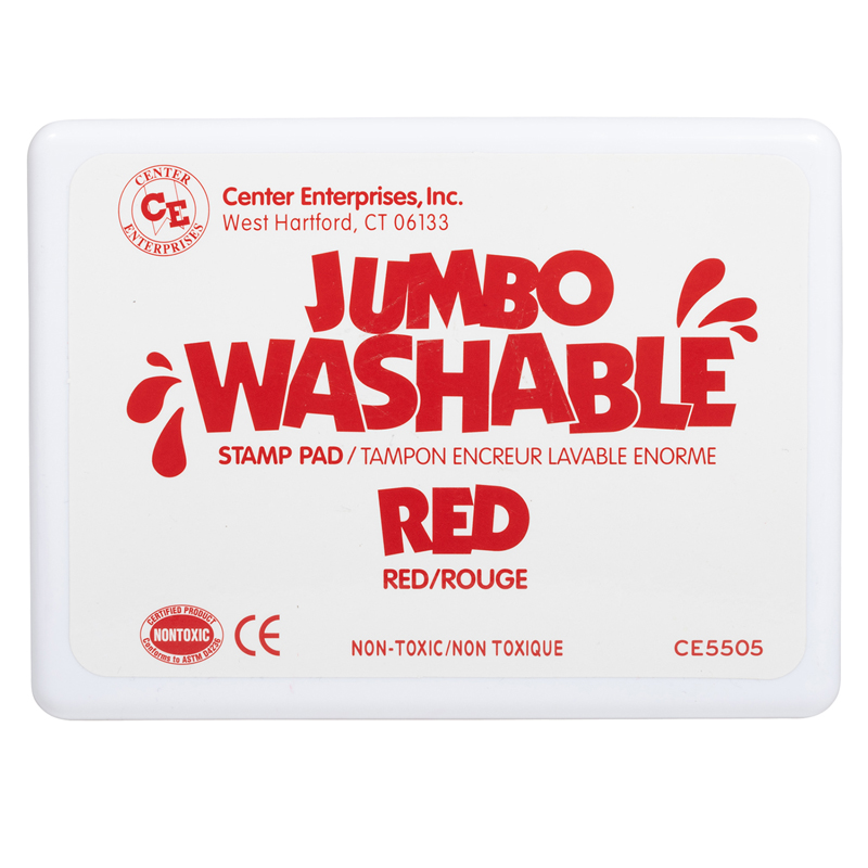 Jumbo Stamp Pad Red Washable