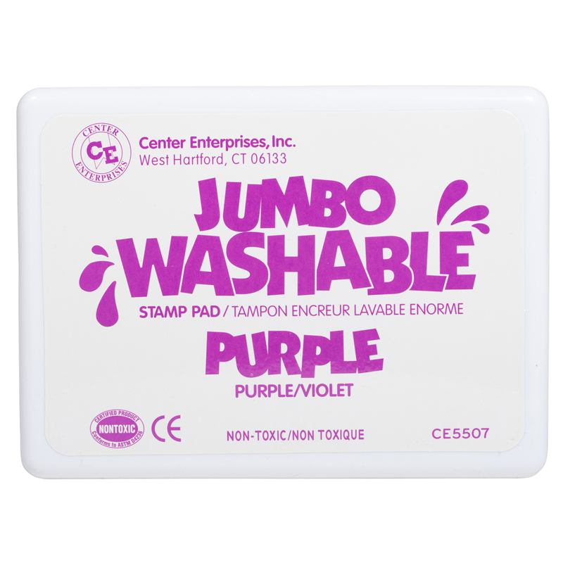 Jumbo Stamp Pad Purple Washable