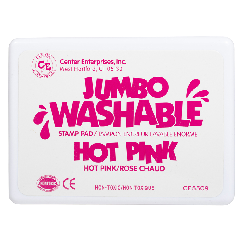 Jumbo Stamp Pad Hot Pink Washable