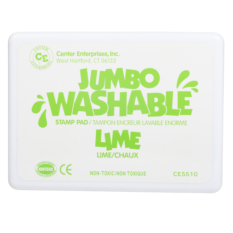 Jumbo Stamp Pad Lime Green Washable