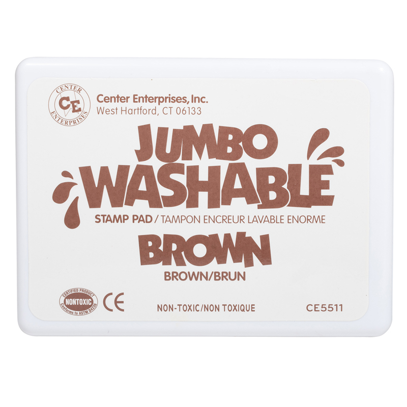 Jumbo Stamp Pad Brown Washable