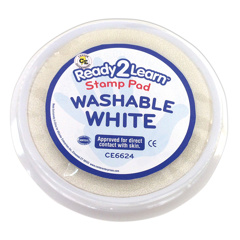 Jumbo Circ Washable Stamp Pad Wht