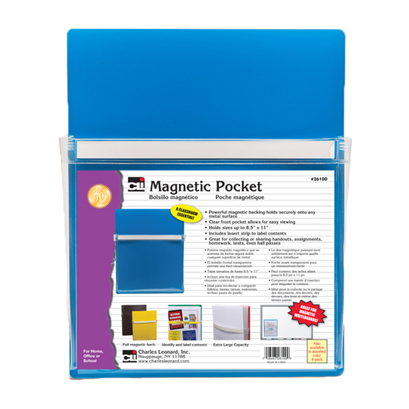 Blue Magnetic Pocket 9.5x11.75