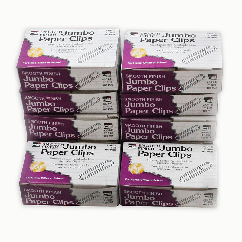 (3 Pk) Jumbo Paper Clips 10 Boxes