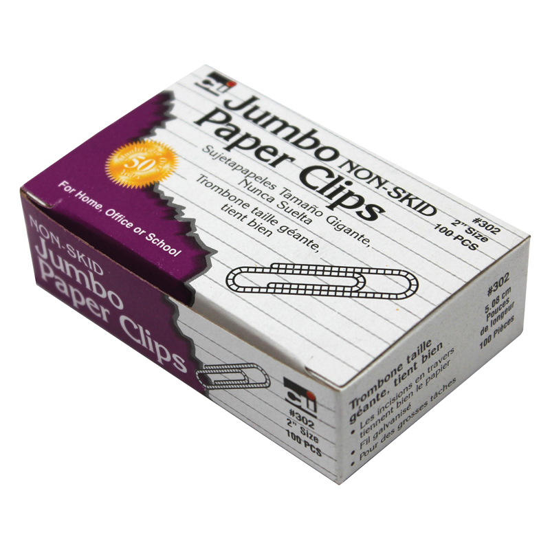 Paper Clips Jumbo 10 Pk Non Skid