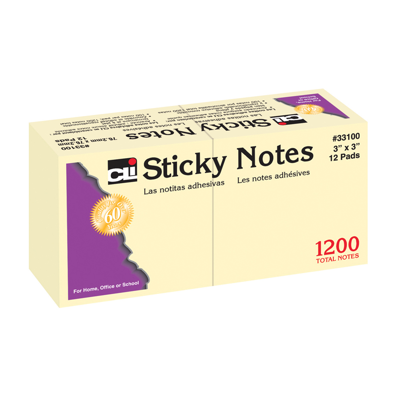 Sticky Notes 3x3 Plain